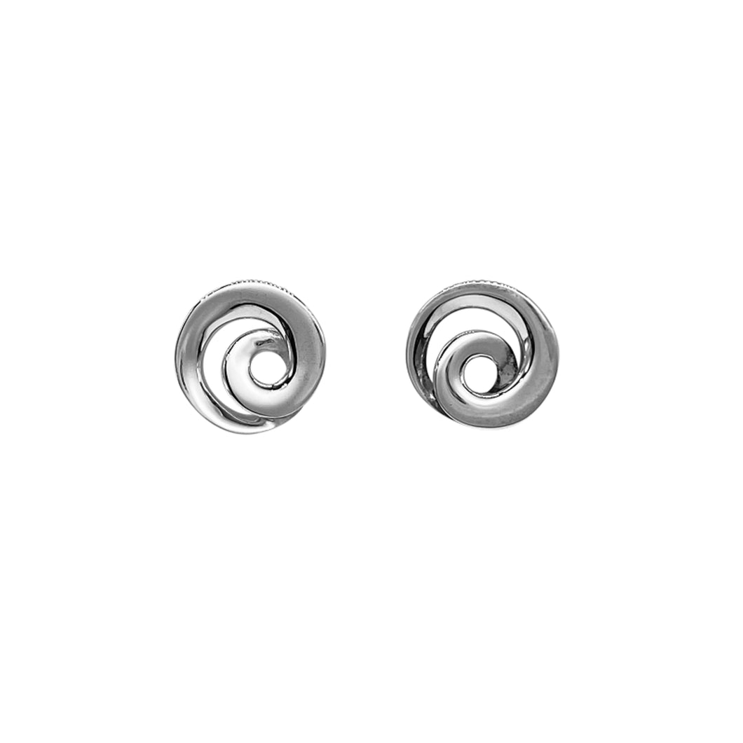 Silver Whirlpool Earrings