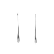 Load image into Gallery viewer, Silver Elongated Drop Earrings
