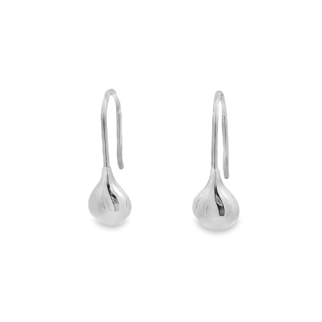 Silver Bombe Drop Earrings