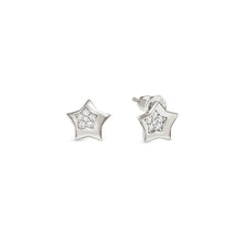 Load image into Gallery viewer, Petit Sparkle Earrings - Star Silver
