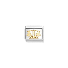 Load image into Gallery viewer, Composable Classic Link Libra In Bonded Yellow Gold With Etched Detail
