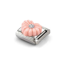 Load image into Gallery viewer, Composable Classic Link Pink Heart Silver With Clear CZ

