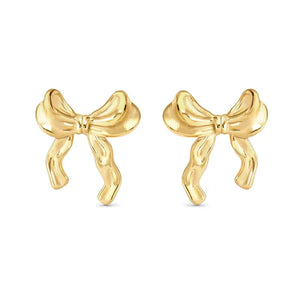 Ecclectica Earrings - Bow Yellow PVD
