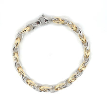 Load image into Gallery viewer, Sterling Silver And Yellow Gold Plated Wishbone Bracelet

