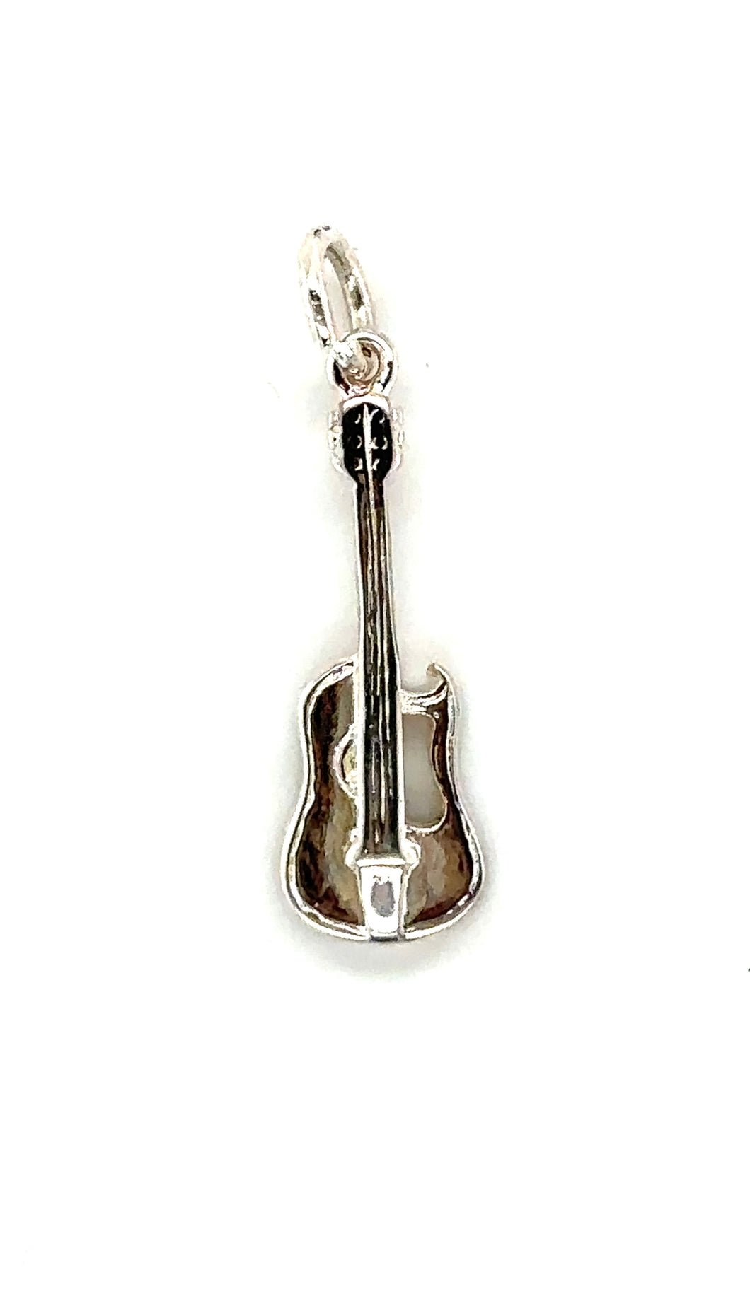 Silver Electric Guitar Charm