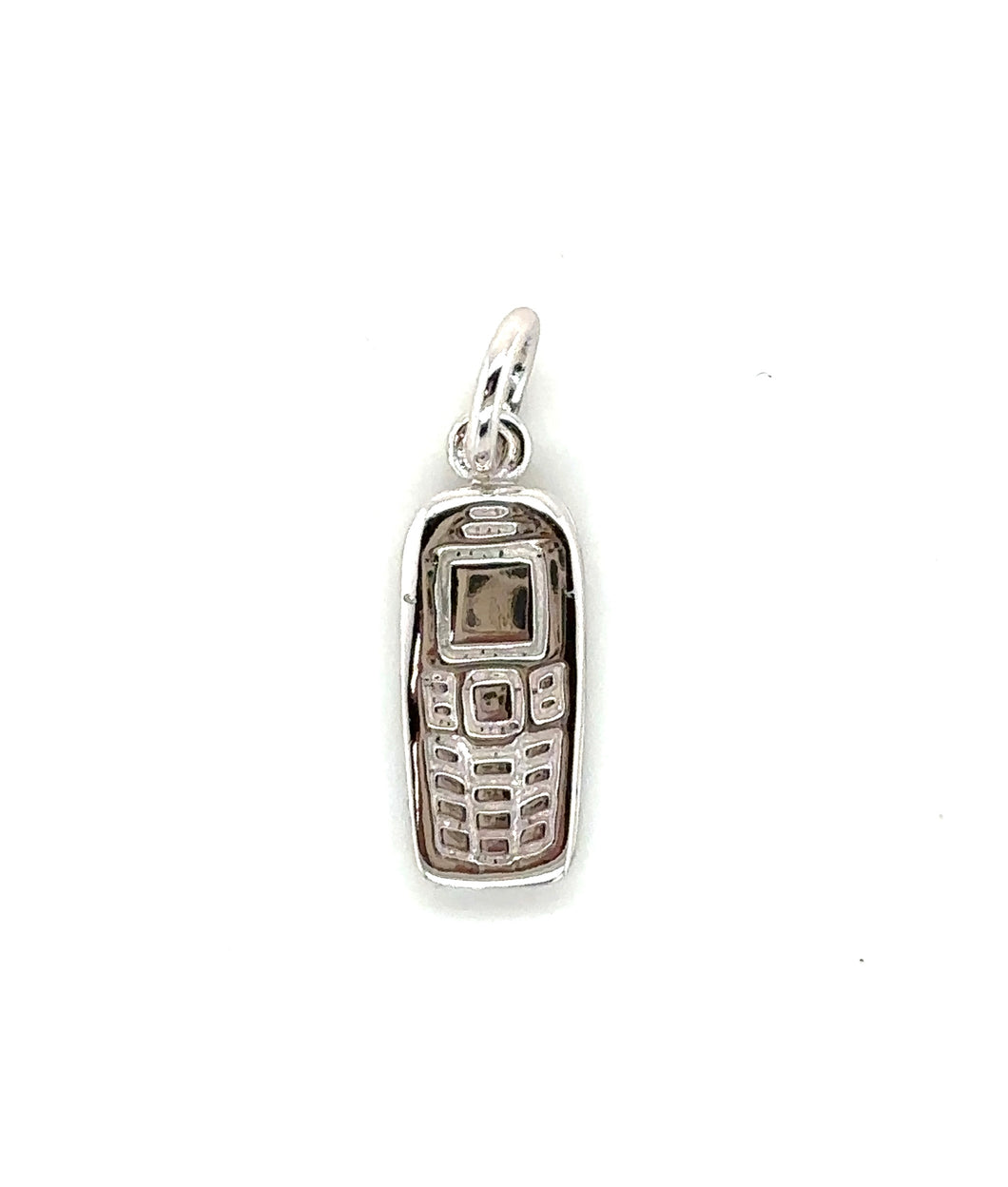 Silver Mobile Phone Charm