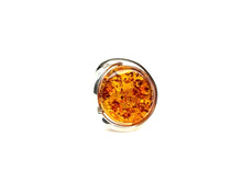 Load image into Gallery viewer, Sterling Silver And Round Shaped Amber Ring
