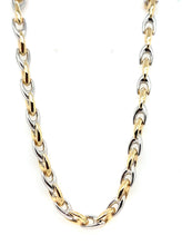 Load image into Gallery viewer, Sterling Silver And Yellow Gold Plated Wishbone Necklet
