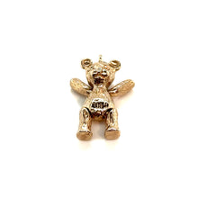 Load image into Gallery viewer, 9ct Yellow Gold Articulated Teddy Bear Charm
