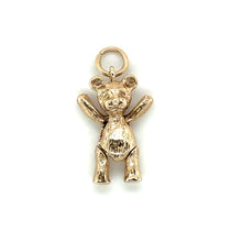 Load image into Gallery viewer, 9ct Yellow Gold Articulated Teddy Bear Charm
