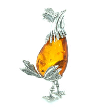 Load image into Gallery viewer, Silver And Amber Cockerel
