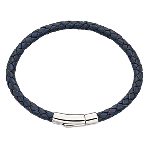 Reed Mens Navy Leather Bracelet
