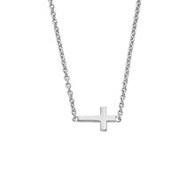 Load image into Gallery viewer, Luella - Sideways Cross Necklace
