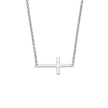 Load image into Gallery viewer, Tillie - Adult Sideways Cross Necklace
