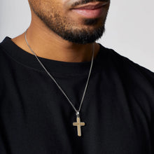 Load image into Gallery viewer, Two Tone Stainless Steel Cross Necklace
