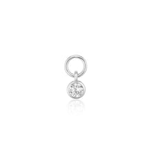 Load image into Gallery viewer, Hoop Charm Ghiera Uno - With White Zirconia
