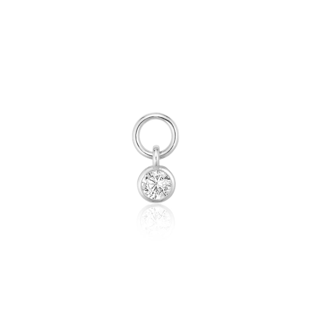 Hoop Charm Ghiera Uno - With White Zirconia
