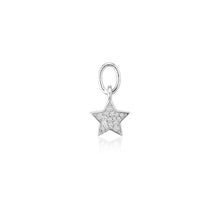 Load image into Gallery viewer, Hoop Charm Stella - With White Zirconia
