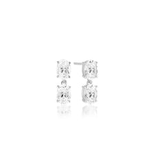 Load image into Gallery viewer, Earrings Ellisse Due Piccolo With White Zirconia
