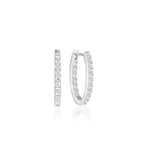 Earrings Ellisse Piccolo - With Clear Zirconia