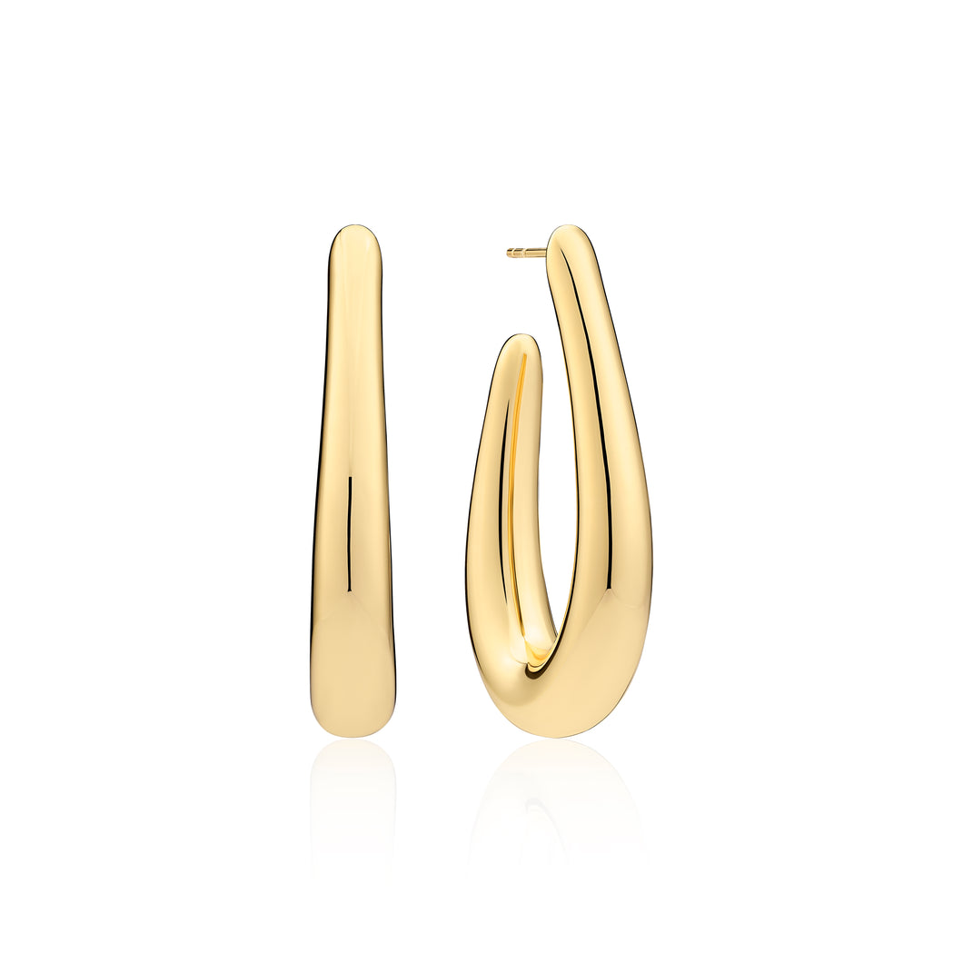 Earrings Piccolo Goccia Pianura - 18K Gold Plated