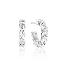 Load image into Gallery viewer, Earrings Belluno Creolo - With White Zirconia
