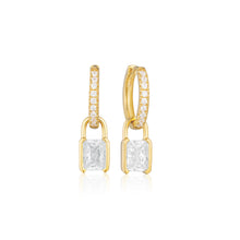 Load image into Gallery viewer, Earrings Roccanova - 18K Gold Plated With White Zirconia
