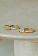 Load image into Gallery viewer, Earrings Roccanova - 18K Gold Plated With White Zirconia
