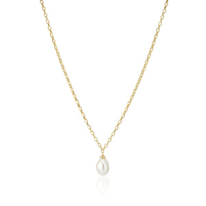 Necklace Padua Uno - 18K Gold Plated With Fresh Water Pearl