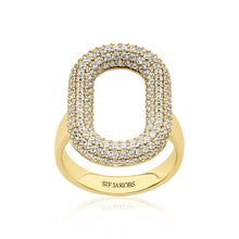 Load image into Gallery viewer, Ring Capri - 18K Gold Plated With Clear Zirconia
