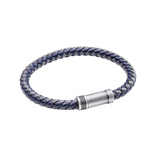 Load image into Gallery viewer, Two Tone Woven Leather Bracelet

