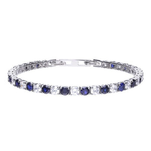 Sapphire Blue Colour Zirconia Tennis Bracelet
