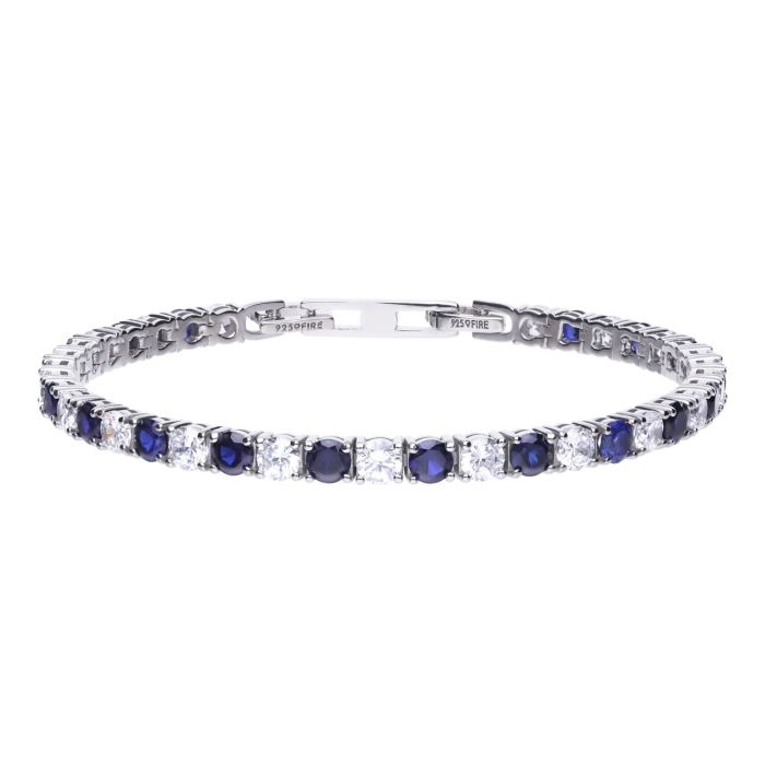 Sapphire Blue Colour Zirconia Tennis Bracelet