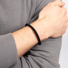 Load image into Gallery viewer, Woven Black Bracelet
