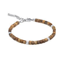 Load image into Gallery viewer, Stainless Steel Bracelet With Natural Jasper Beads
