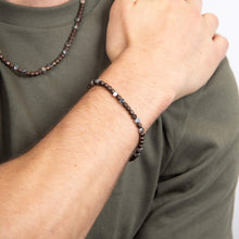 Load image into Gallery viewer, Stainless Steel With Brown Hematite Bead Bracelet
