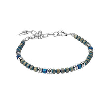 Load image into Gallery viewer, Stainless Steel With Blue Hematite Bead Bracelet
