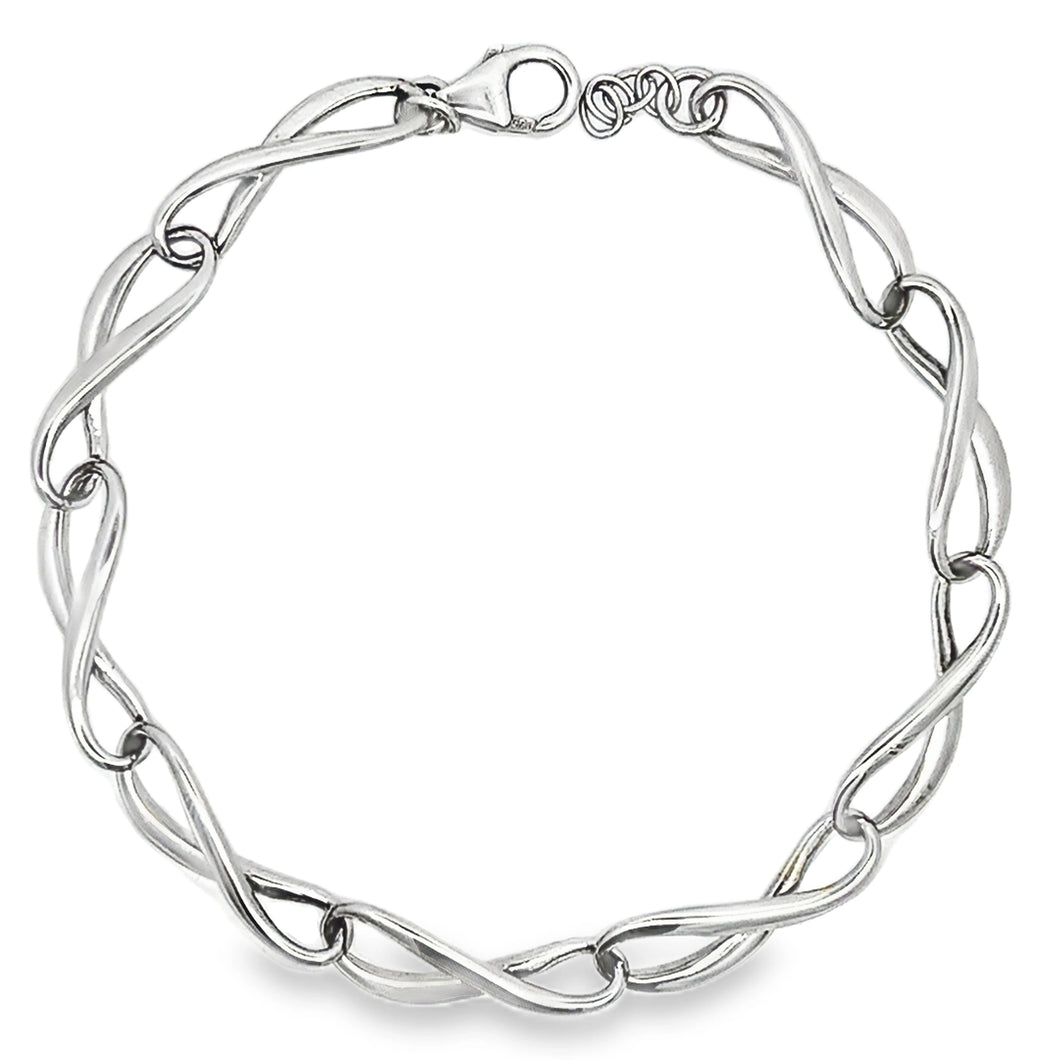 Silver Infinity Link Bracelet