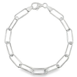 Silver Paper Chain Bracelet