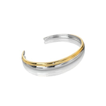 Load image into Gallery viewer, Droplet Two Tone Bangle
