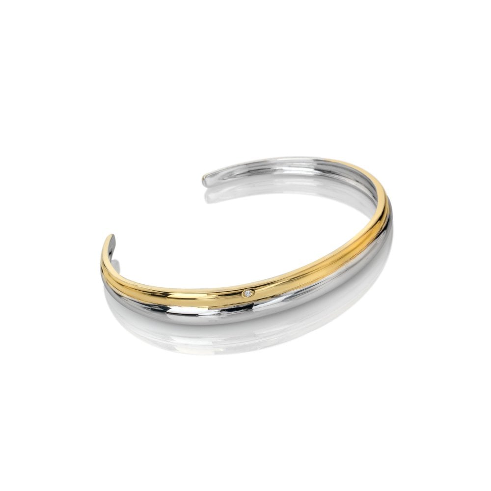 Droplet Two Tone Bangle