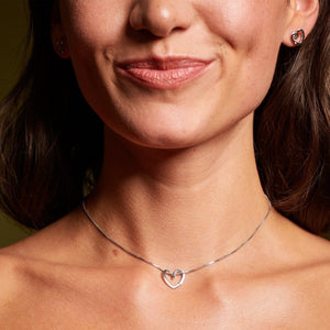 Classic Silver Heart Earrings