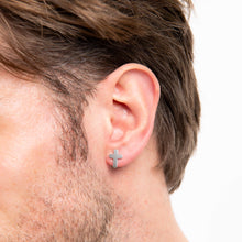 Load image into Gallery viewer, Stainless Steel Cross Stud Earrings
