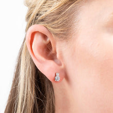 Load image into Gallery viewer, Duo Zirconia Stud Earrings
