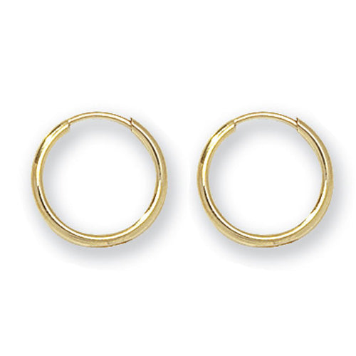 9ct Yellow Gold 10mm Sleepers