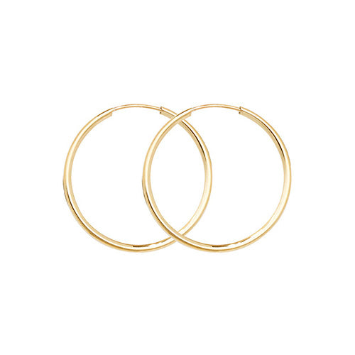 9ct Yellow Gold 22mm Sleepers