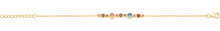 Load image into Gallery viewer, Gold Plated Sterling Silver Multi-Coloured CZ Bracelet
