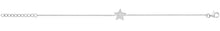 Load image into Gallery viewer, Sterling Silver CZ Five Point Star Bracelet
