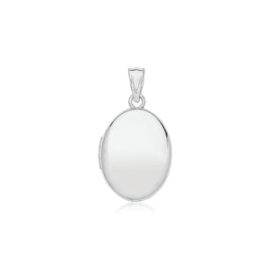 Sterling Silver Oval Locket 25x15mm