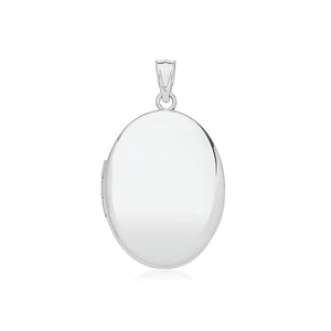 Sterling Silver Oval Locket 35x20mm